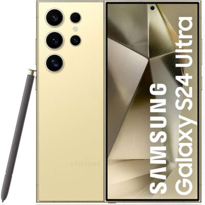 Samsung Galaxy S24 Ultra Jaune 256Go Authentique Garantie SAV. Mémoire : Ram 8Go ; Rom  256Go/512Go